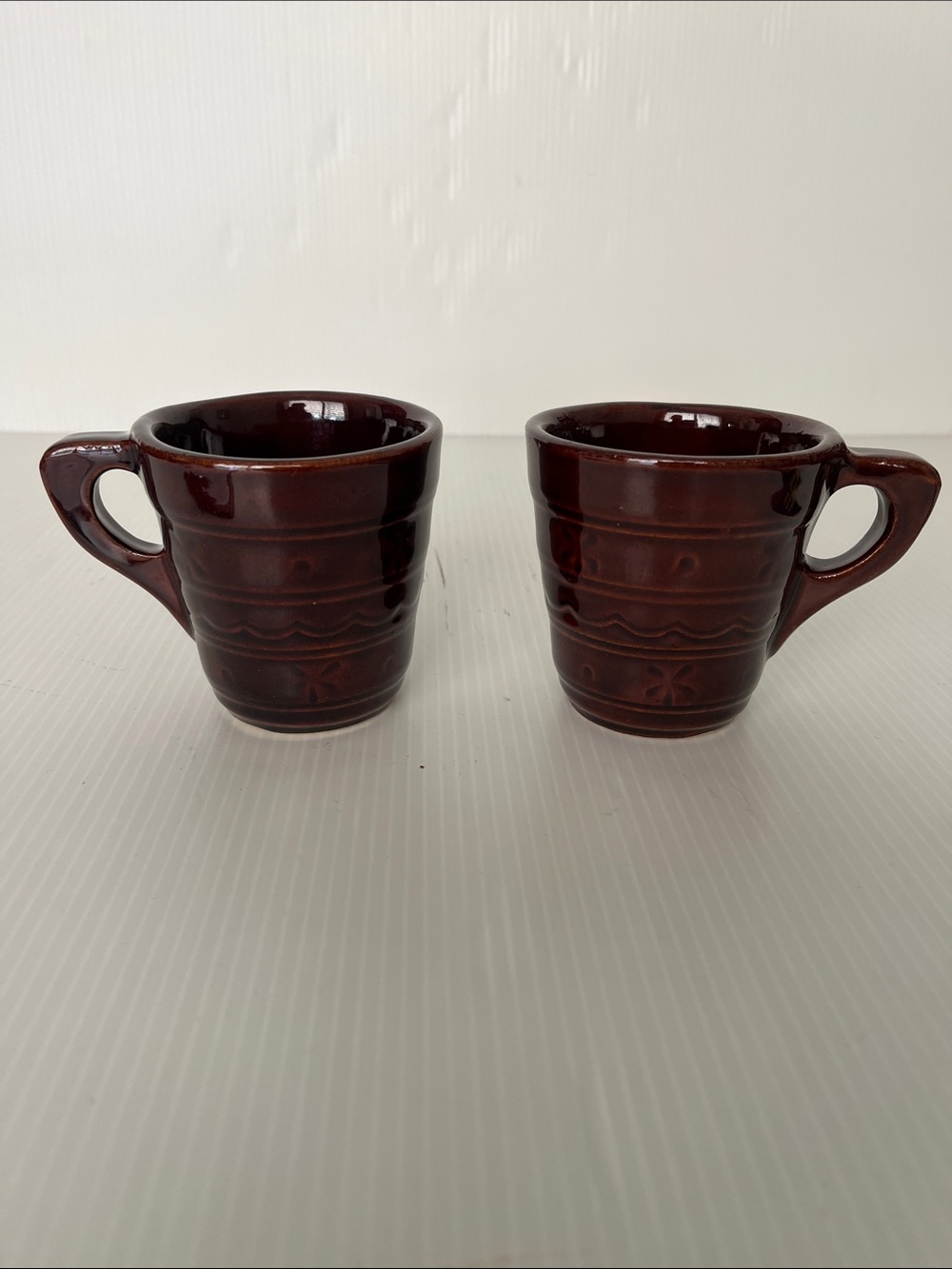 Vintage Marcrest Stoneware Coffee/ Tea Mugs  8Oz.